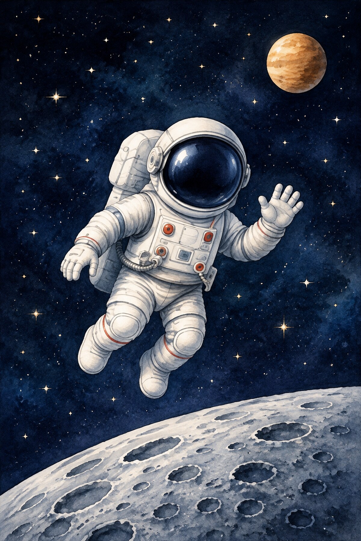 Astronaut — dětský obraz Zenoye